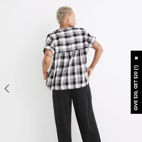 NWT Madewell lakeside popover - size small - Picture 3 of 10